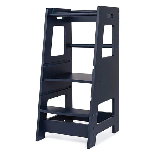 Toddler Tower Montessori Style Kitchen Helper (Navy Blue)