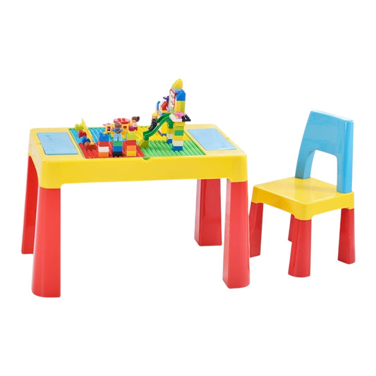 Toddler Table for Building Blocks | Multipurpose Kids Table & Chairs